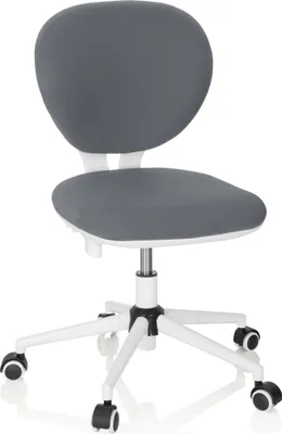 Produktbild von hjh OFFICE Kinderdrehstuhl KID VIVO Schreibtischstuhl für Kinder höhenverstellbar ohne Armlehnen Stoff