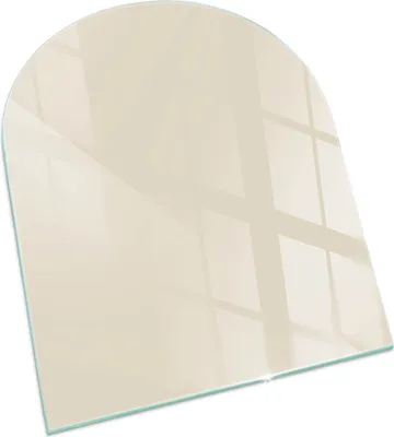 Immagine prodotto di Colore beige – Piastra di base in vetro per – stufa a legna – Piastra per camino in vetro – Vetro protettivo – Piastra parascintille – Piastra di base in vetro refrattaria – Piastra termoprotettiva – Protezione per pavimento in vetro – 80x70 cm