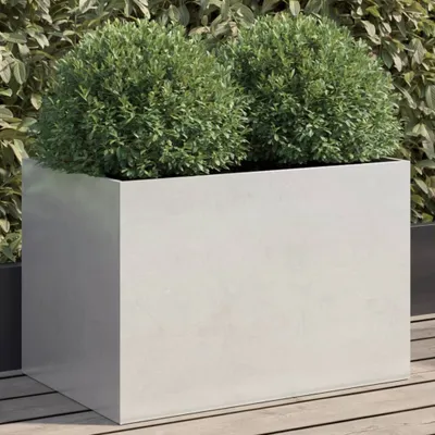 Produktbild von Pflanzkübel Silbern 62x40x39 cm Edelstahl 841599
