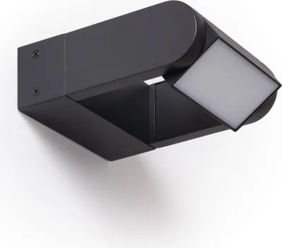 Produktbild von LED-Wandleuchte 6W Aluminium Byum Schwarz Schwarz