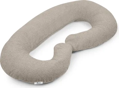 A single pregnancy pillow is shown on a white background.