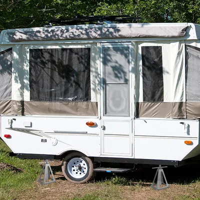 Produktbild von YZNAHRE Unterstellbock 2 Stück Alu Unterstellböcke KFZ 280–435 mm Höhenverstellbar Stützen 1T Böcke Auto für Caravan Anhänger Wohnwagen