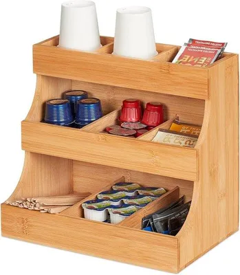 Produktbild von Bambus Organizer 9 Fächer für Kaffee und Tee