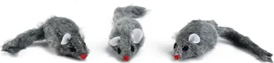 Image de Beeztees Souris - Jouet pour chats - gris - 5x3x2,5 cm - 3pcs.