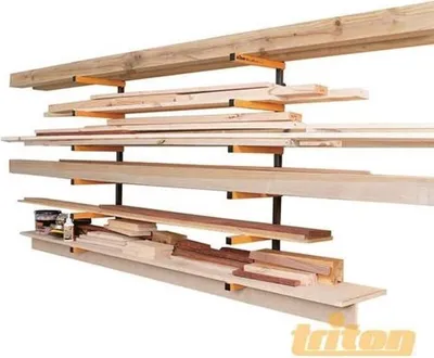 Produktbild von Triton WoodRack Stahl-Lagersystem - 6 Lagerebenen mit je 50 kg Tragfähigkeit