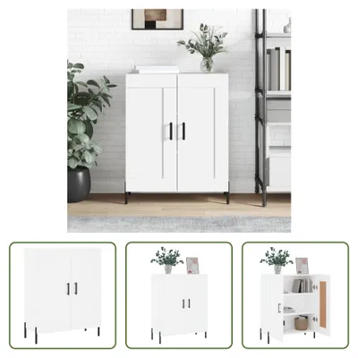Produktbild von The Living Store Sideboard Weiß 69,5x34x90 cm Holzwerkstoff