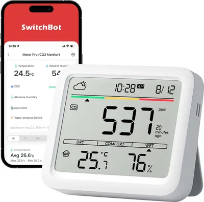 Immagine prodotto di SwitchBot Meter Pro CO2 - Messgerät   Smarte Wetterstation