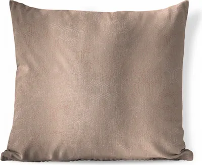 Produktbild von MuchoWow® Zierkissen Sofakissen Wohnzimmer Dekokissen 60x60 cm Rosa - Muster - Sechseck - Sitzfläche - Foto Polster