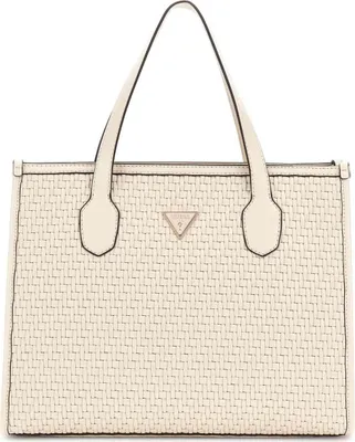 Produktbild von Guess Handtasche Damen Silvana Flechtoptik Bone HWWW8665220-BON