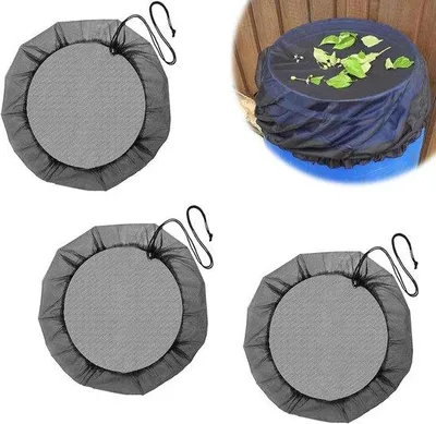Image de Filet de protection contre la pluie noir - 3 pièces - polyester - 60 cm