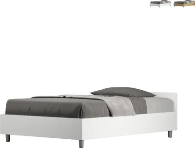 Produktbild von Modernes Polsterbett mit Bettkasten 120x200cm Nuamo - Esche