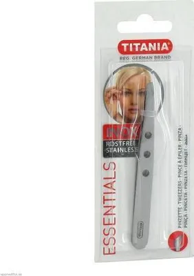 Obrázok produktu pre Pinzeta šikmá Inox z nerezovej ocele Titania 1 ks