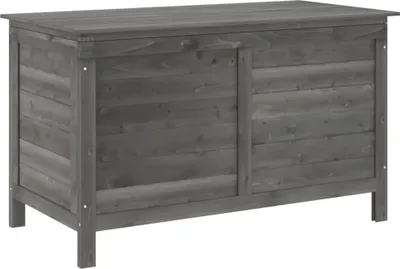 Produktbild von vidaXL Gartentruhe Anthrazit 99x49,5x58,5 cm Massivholz Tanne