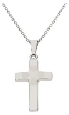 Produktbild von Kreuz Anhänger Weißgold 585 rhodiniert JL22-02-0015 JuwelmaLux