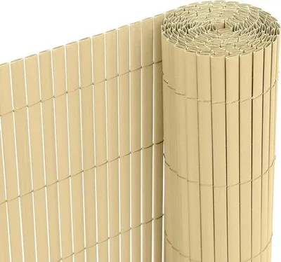 Produktbild von Sichtschutz aus PVC, 5m x 90cm, Bambusfarbe