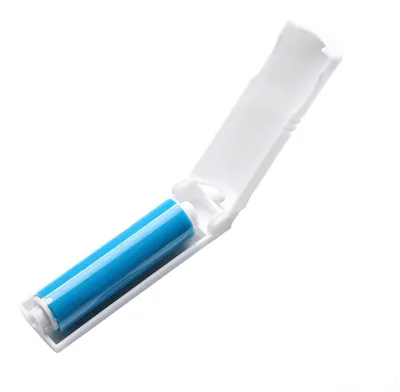 Produktbild von Klebrige tragbare waschbare Fusselrolle mit Bezug für Wolllaken, Haarkleidung (blau)