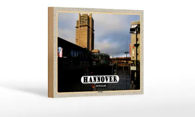 Produktbild von Holzschild Städte Hannover Raschplatz Stadt 18x12 cm Geschenk