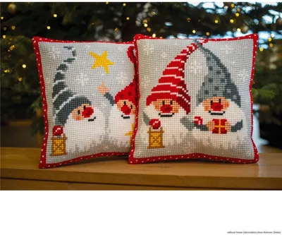 Produktbild von Vervaco Kreuzstich-Kissen "Weihnachtsgnom II", Motiv