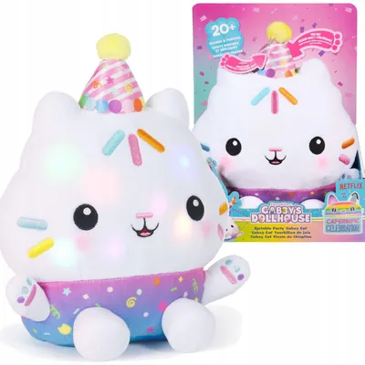 Produktbild von Interaktives Plüschtier Cakey Cat aus Gabbys Dollhouse, 25 cm, Geräusche, Simba