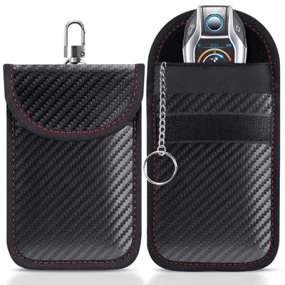 Produktbild von Keyless-Go-Schutz für Autoschlüssel, Schlüsselanhänger (2 Stück), RFID-Fernbedienung, Schlüsseletui, Schlüsselanhänger, Autoschlüsselsafe
