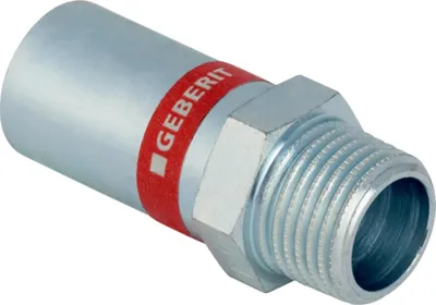 Image de Geberit GE Mapress, acier au carbone, raccord avec extrémité enfichable, d35 mm, R1 1/4, 1 pièce.