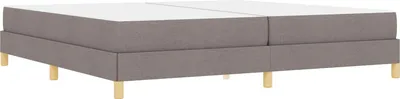 Obrázok produktu pre vidaXL Box spring bed taupe 200 x 200 cm fabric