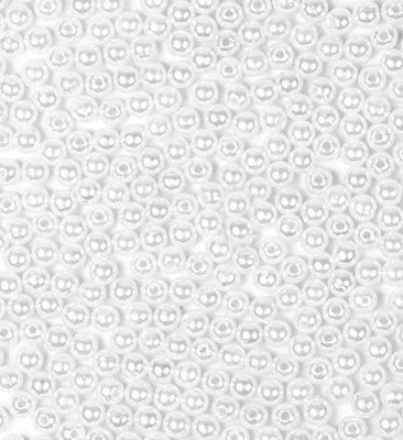 Zdjęcie produktu dla PEARLS koraliki dekoracyjne białe dekoracja scrapbooking DIY 6mm 40g