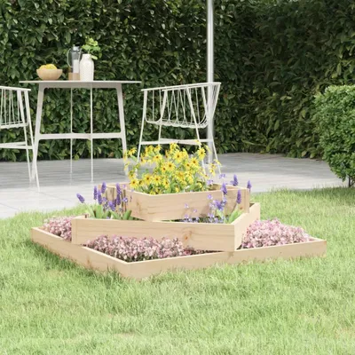 Immagine prodotto di The Living Store Fioriera 83x83x27 cm in legno di pino massiccio