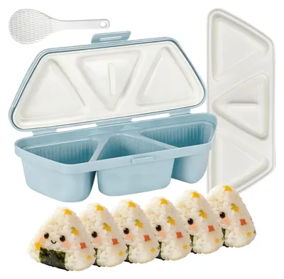6-in-1 Onigiri-Maker, dreieckige Sushi-Formen mit Schaufel