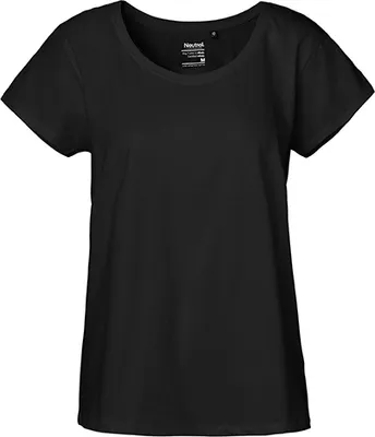 Immagine prodotto di Neutral O81003 | Maglietta loose fit da donna / Maglia singola - Colore: Bianco - Navy (a righe) - Taglia: XS