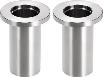 Produktbild von 2 Stück lange Lasklemhulzen - 304 rostfreie Stahlfittings - ideal für Sanitärkühlung - silberfarben - 0,75 x 1,57 Zoll