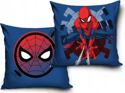 Produktbild von Samtkissenbezug 40x40 Spiderman marineblau
