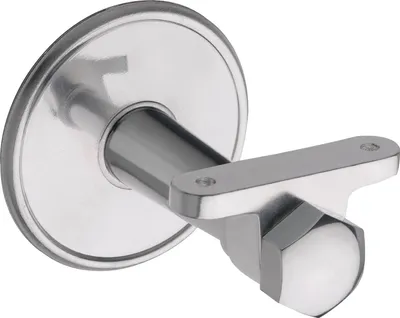 Image de Support de main courante, rosaces ø 70 mm, distance du mur 65 mm, aluminium poli