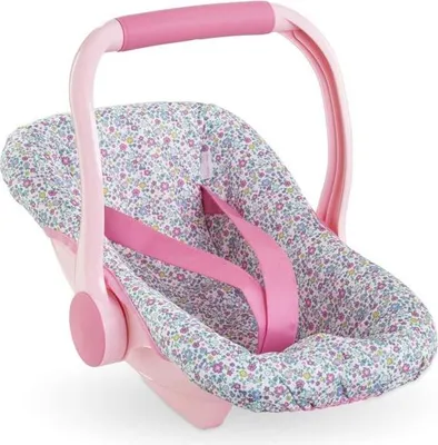Produktbild von Puppentrage, Corolle Floral, Leicht & Handlich, Verstellbarer Griff, Für Puppen 36-42 cm, L45 x H36 x l35 cm