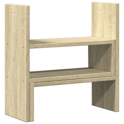 Zdjęcie produktu dla vidaXL Organizer na biurko regulowany dąb sonoma 40x17x41 cm