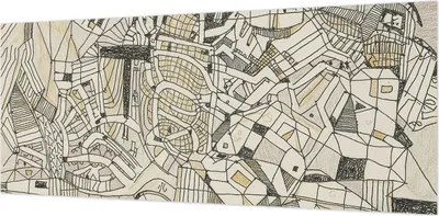 Produktbild von Wandtapete - Dekorative Tapete für Wohnzimmer- Tapetenfolie für Wanddekoration - 208x146 cm - Geometrische Abstraktion
