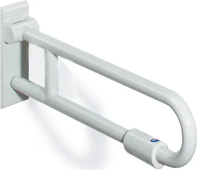 Produktbild von HEWI Stützklappgriff drehb. Ser 801, L:700mm, Stahlkern lichtgrau