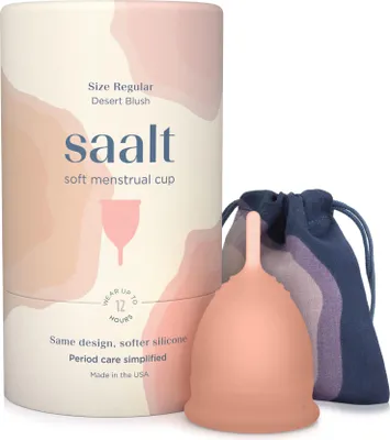 Produktbild von Saalt Soft Menstruationstasse Blush, Normale Größe