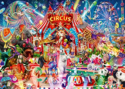 Produktbild von Bluebird Puzzle Legespiel A Night at the Circus - 500 Teile