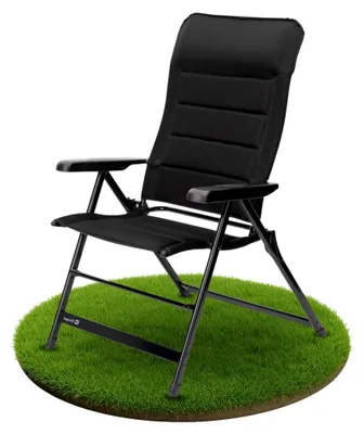 Produktbild von Tesino XL Campingstuhl klappbar | 7-fach verstellbar & gepolstert | Faltbarer Outdoor-Stuhl mit 3D-Mesh | Klappstuhl bis 200 kg für Camping & Garten
