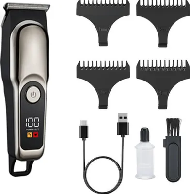 Obrázok produktu pre INF Zlatý zastrihávač vlasov pre mužov, s LCD displejom, 5 ks