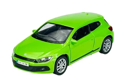 Image de Welly, Volkswagen Scirocco, vert, échelle 1:34 - 1:39, modèle en métal, neuf dans sa boîte, référence 43615