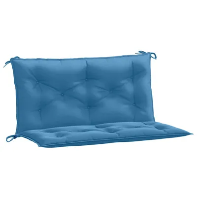 Produktbild von vidaXL Gartenbank-Auflagen 2 Stk. Melange Blau 100x50x7 cm Stoff