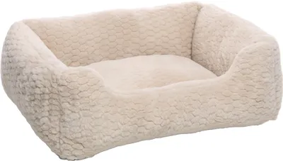 Produktbild von Flamingo hundebett - katzenbett - rechteckig beige - 65 x 50 x 20 cm - Plüsch -