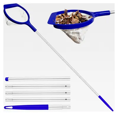 Produktbild von Feinmaschiger Poolkescher 141 cm mit Aluminium-Teleskopstange