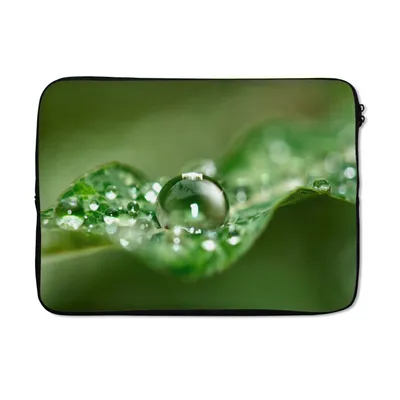 Produktbild von MuchoWow® Laptop Hülle 14 ZollNahaufnahme von Tropfen Laptoptasche - Laptoptasche - Stoßsicher - Schutzhaube