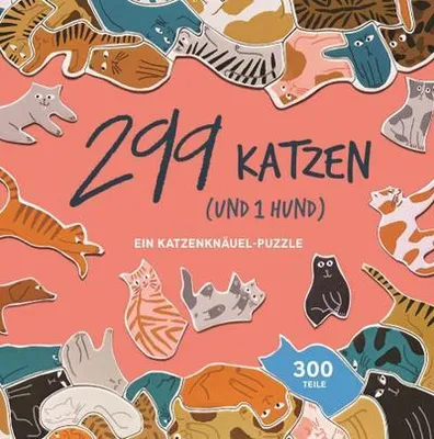Produktbild von 299 Katzen (und 1 Hund). Puzzle 300 Teile