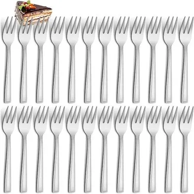 Produktbild von Dessertvorken-Set aus Edelstahl - 24 Stück - 15 cm