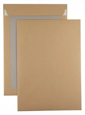 Produktbild von Kaenguruh B4 Papprckwandtasche,mit Haftklebung Abdeckstreifen Natron / Recycling braun 120g
