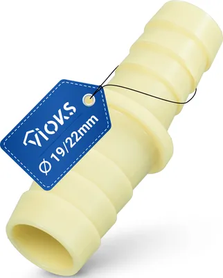 Produktbild von Ablaufschlauch-Adapter 19/22mmØ gerade Form Verbinder für Waschmaschine Spülmaschine